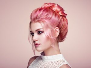Discover contemporary red hair with pink highlights designs